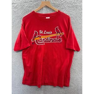 VINTAGE St. Louis Cardinals Shirt Mens Extra Large Red